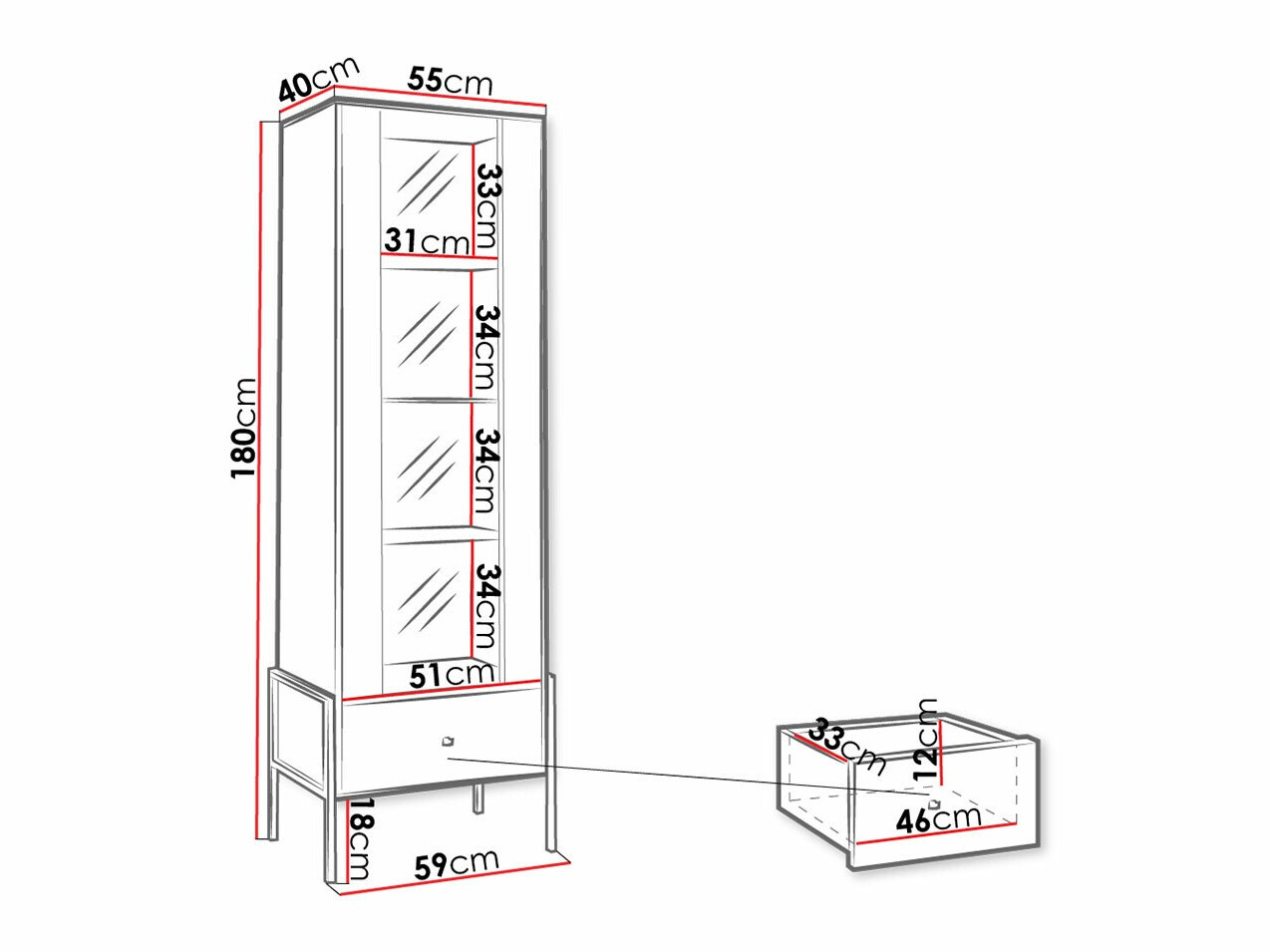 Estantería Toledo H107