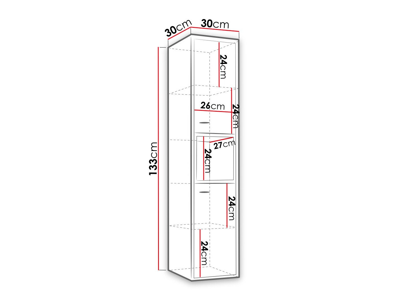 Armario colgante para baño Velum (Negro + Roble Artisan)