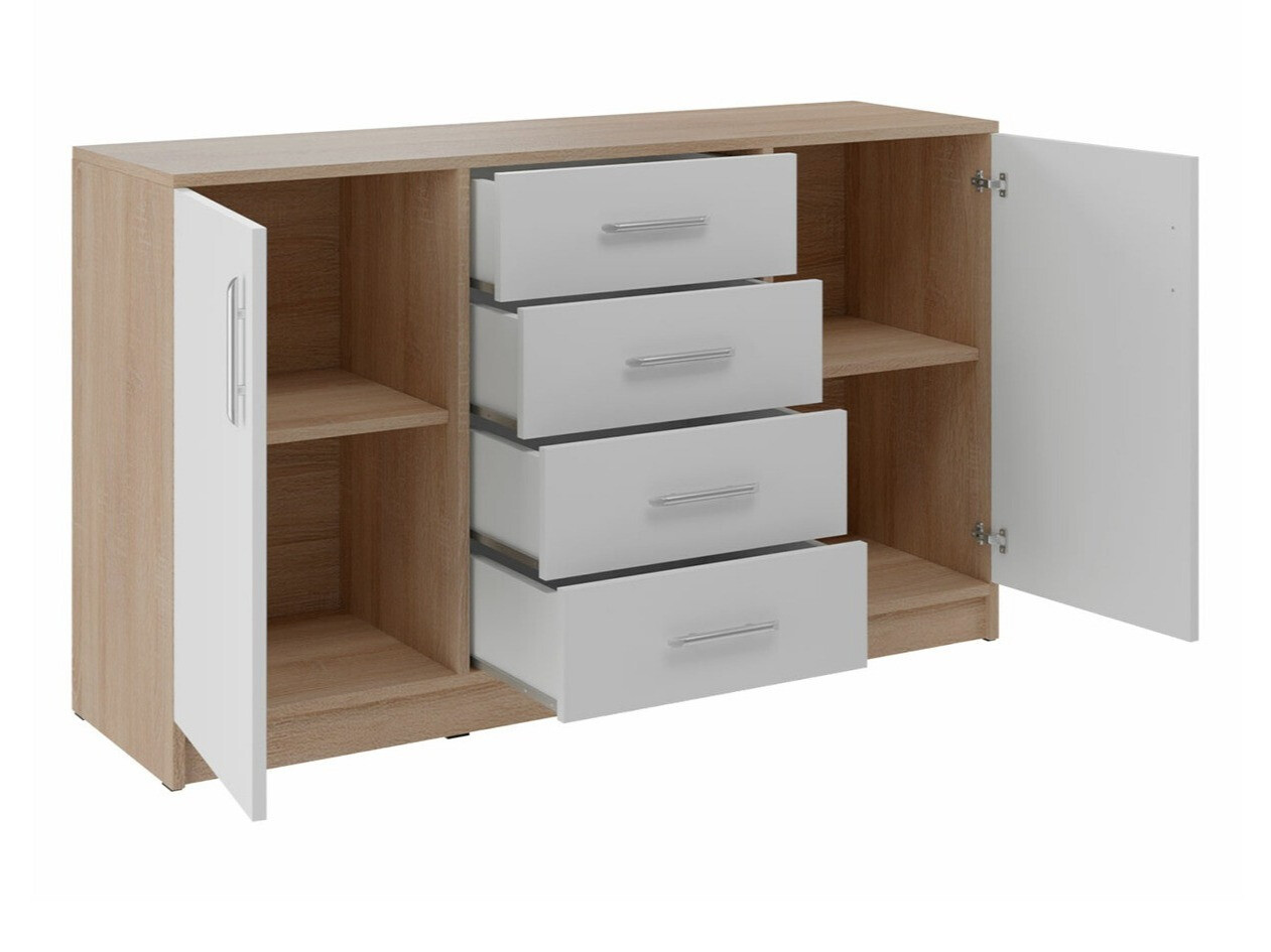 Cómoda Cavmero 109 (Roble Sonoma + Blanco)