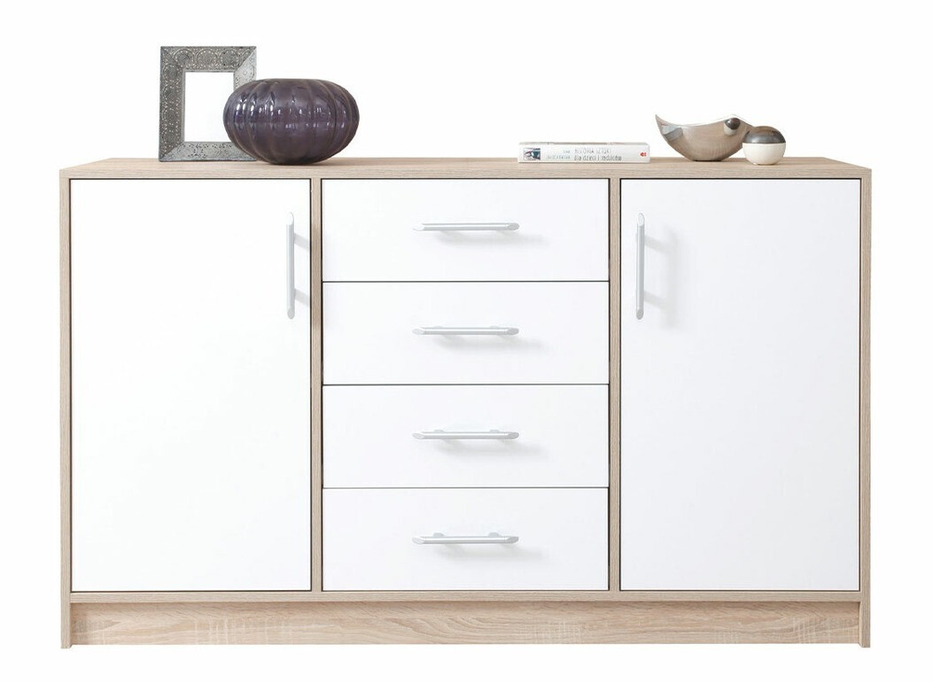 Cómoda Cavmero 109 (Roble Sonoma + Blanco)