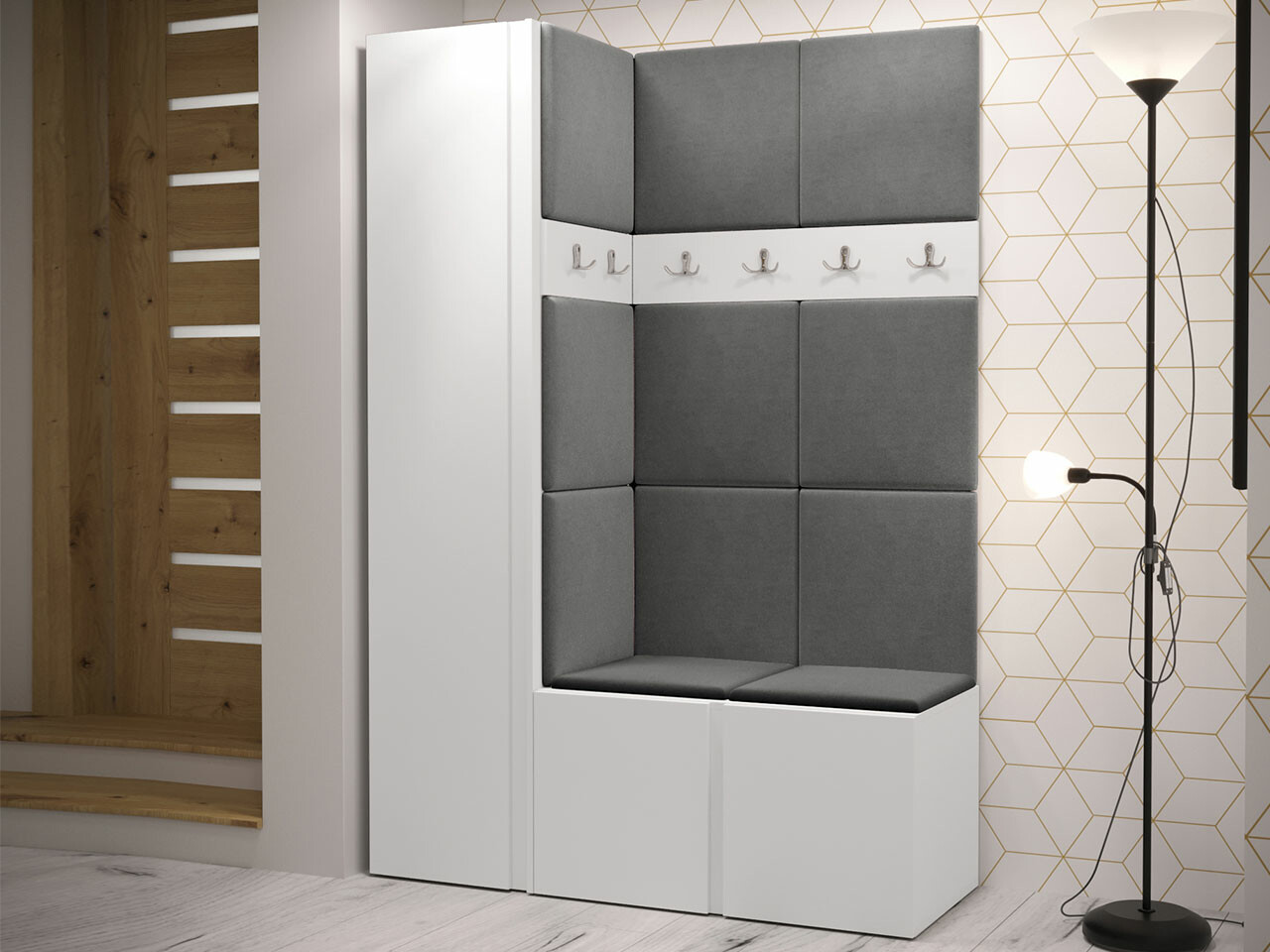 Conjunto para recibidor Hartford 471 (Blanco)