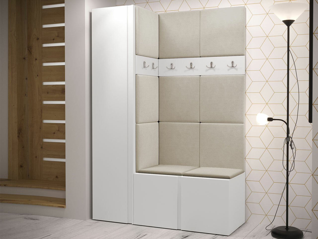 Conjunto para recibidor Hartford 471 (Blanco)