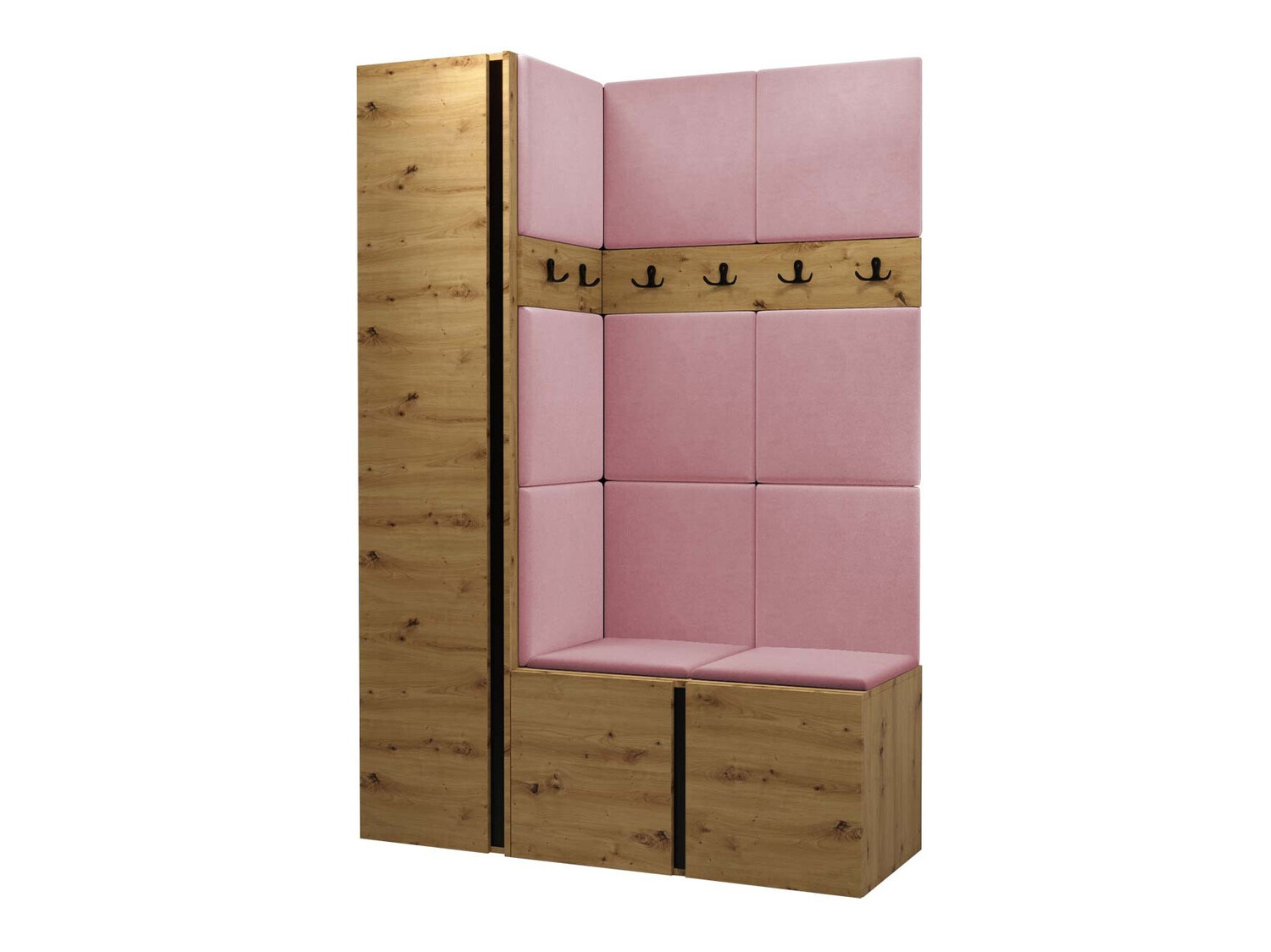 Conjunto para recibidor Hartford 471 (Roble Artisan)