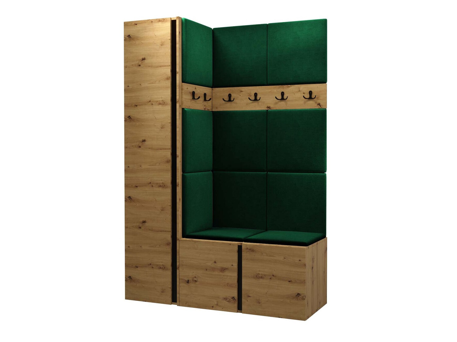 Conjunto para recibidor Hartford 471 (Roble Artisan)