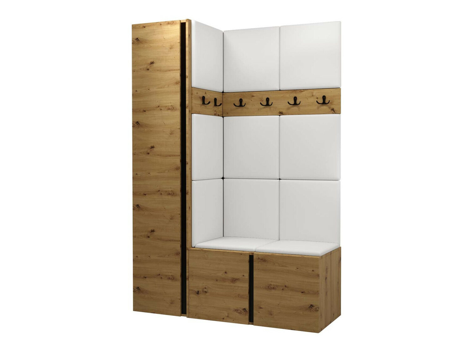 Conjunto para recibidor Hartford 471 (Roble Artisan)