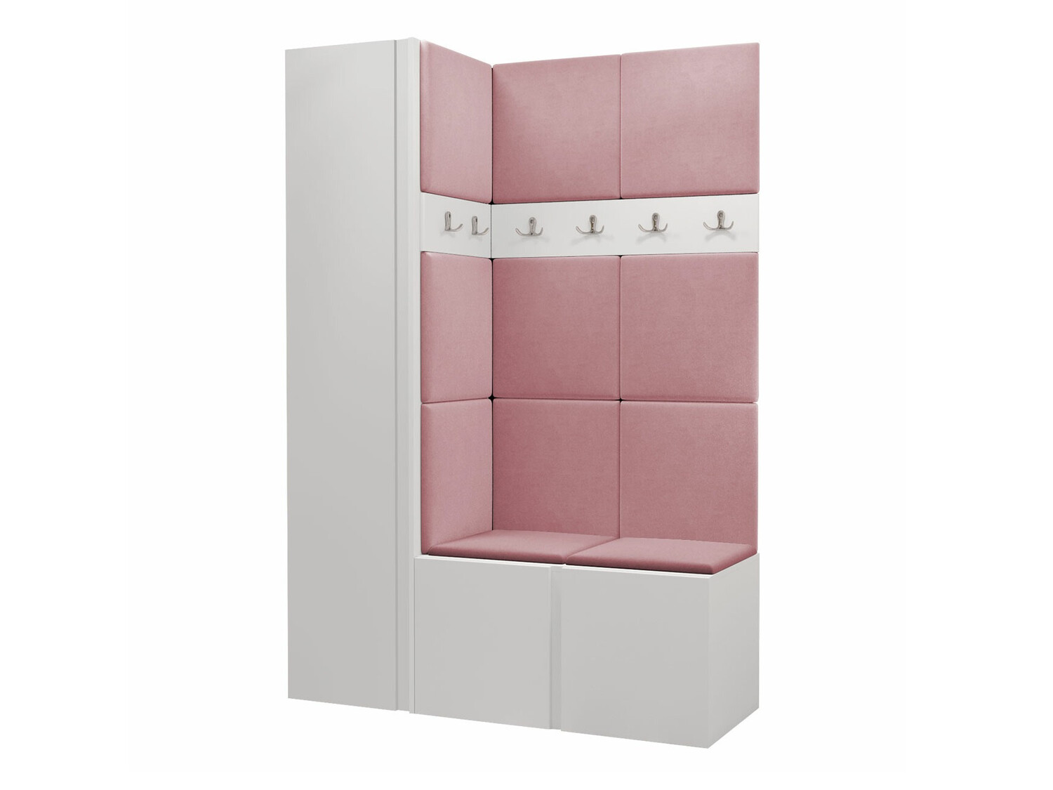 Conjunto para recibidor Pinis IX (Blanco)