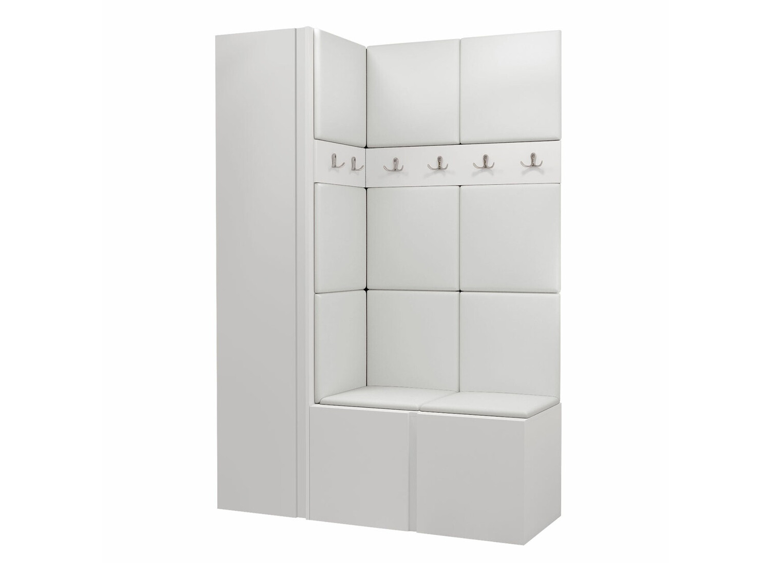 Conjunto para recibidor Pinis IX (Blanco)