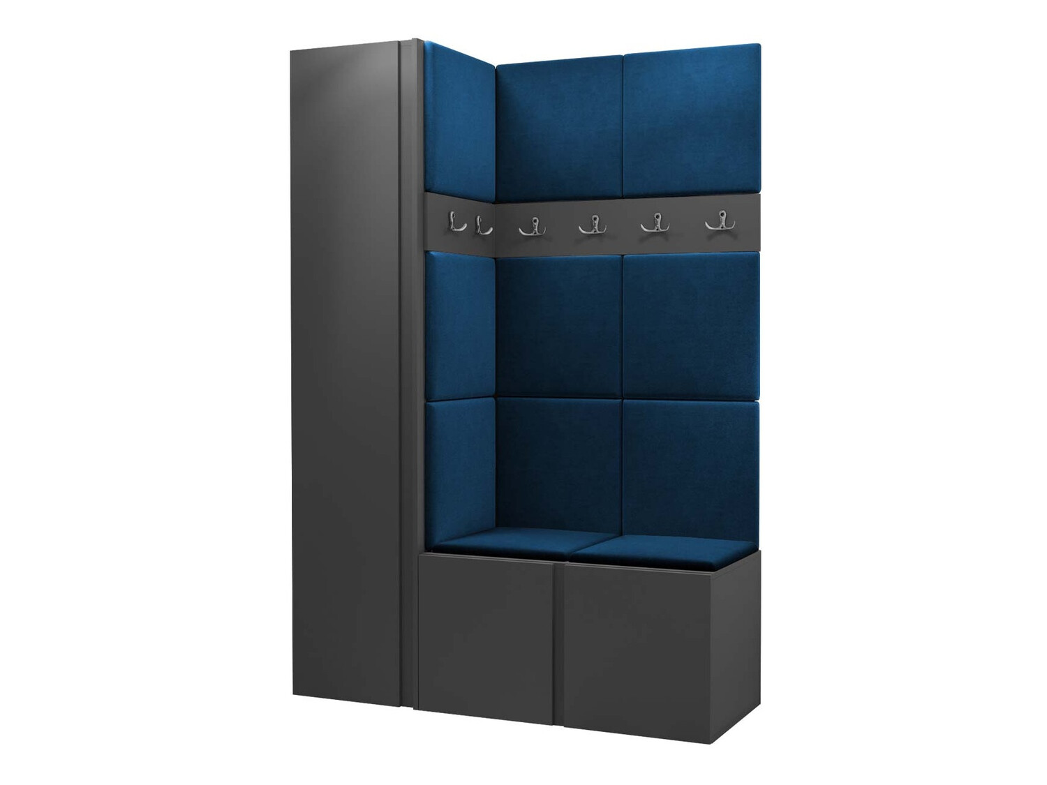 Conjunto para recibidor Pinis IX (Grafito)