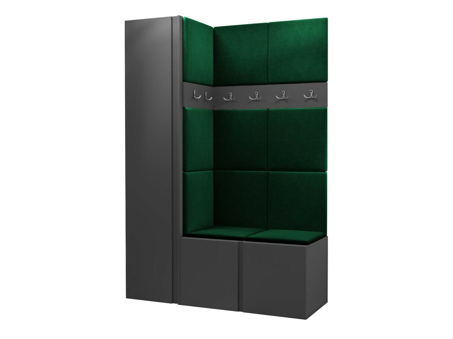 Conjunto para recibidor Pinis IX (Grafito)