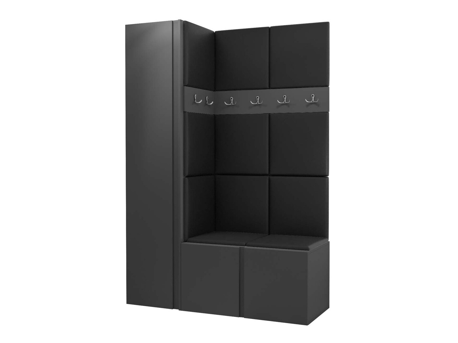 Conjunto para recibidor Pinis IX (Grafito)