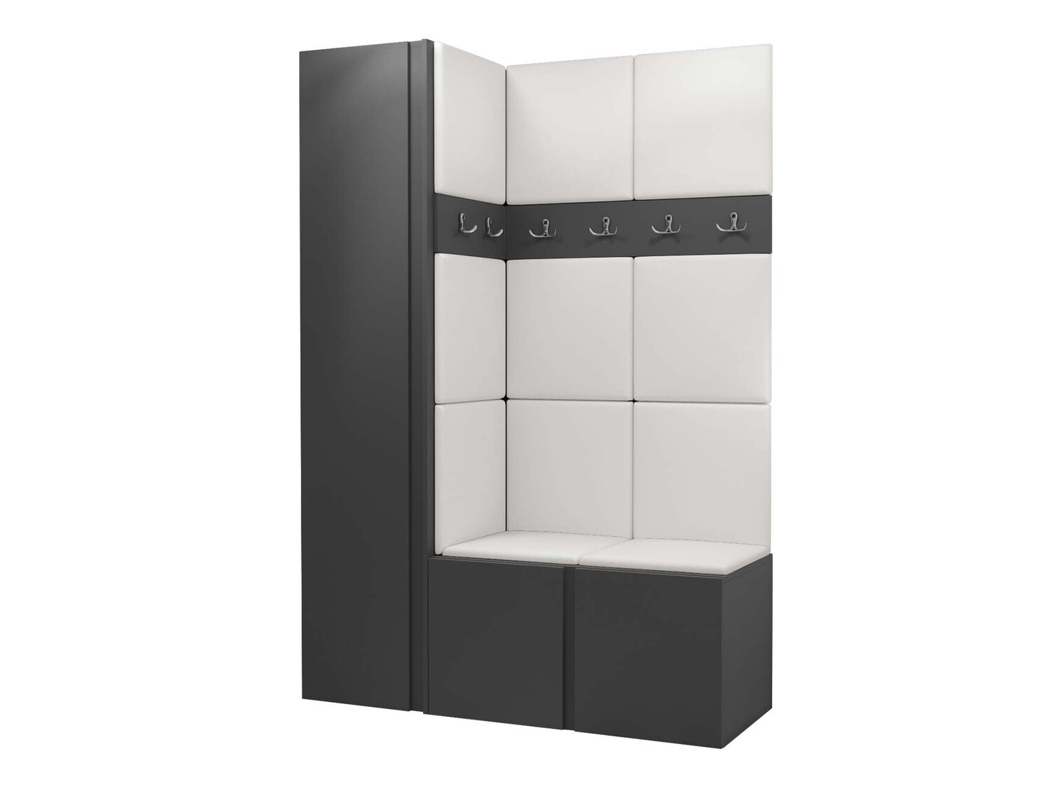 Conjunto para recibidor Pinis IX (Grafito)