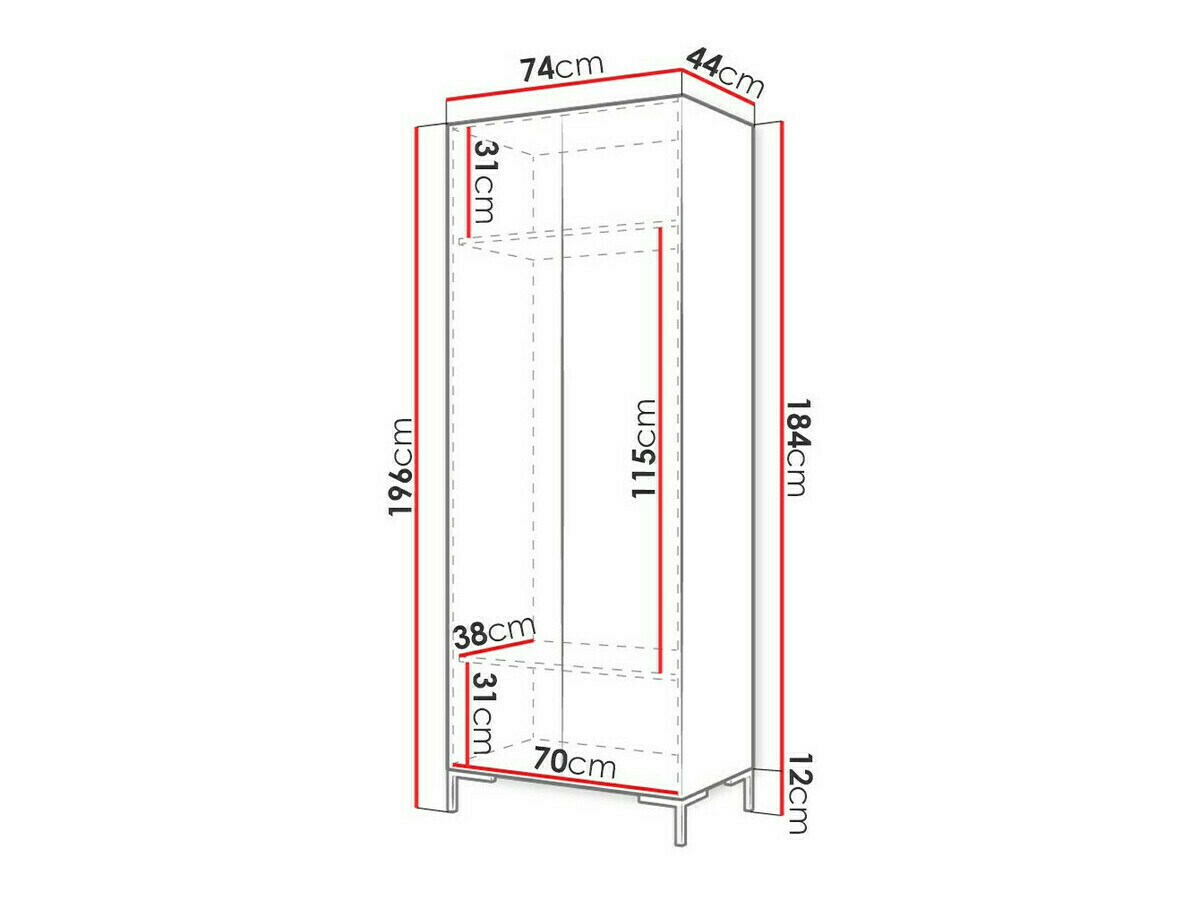 Armario Nomal I (Negro + Dorado)