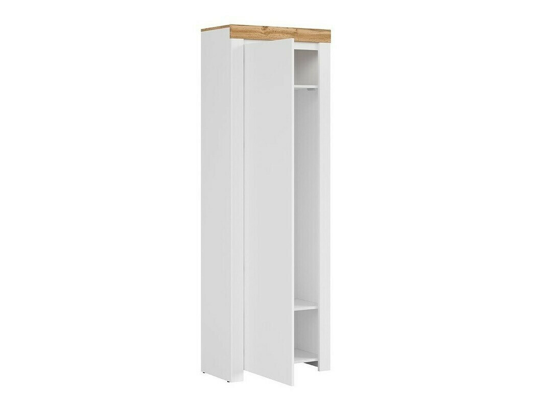 Armario Sonsoru 117 (Blanco + Blanco brillante + Roble wotan)