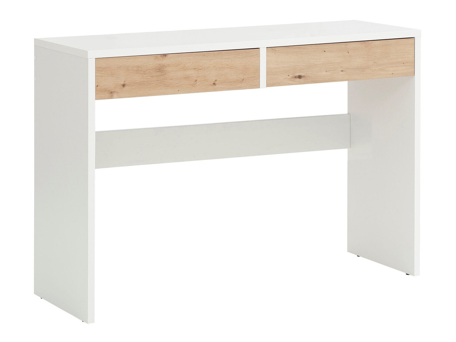 Consola Denton 879 (Blanco + Roble Artisan)