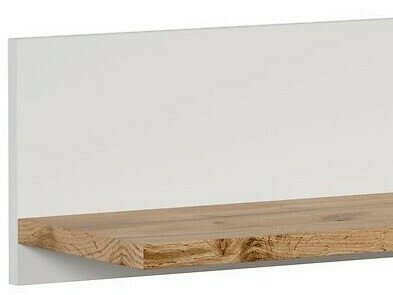 Estantería de pared Sonsoru 103 (Blanco + Roble wotan)