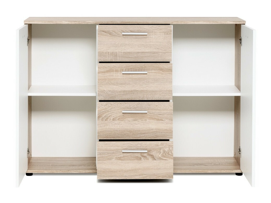 Cómoda Findlay 102 (Roble Sonoma + Blanco)