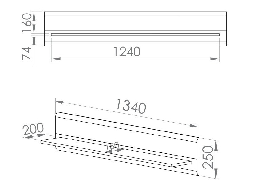 Estantería de pared Venleva 107