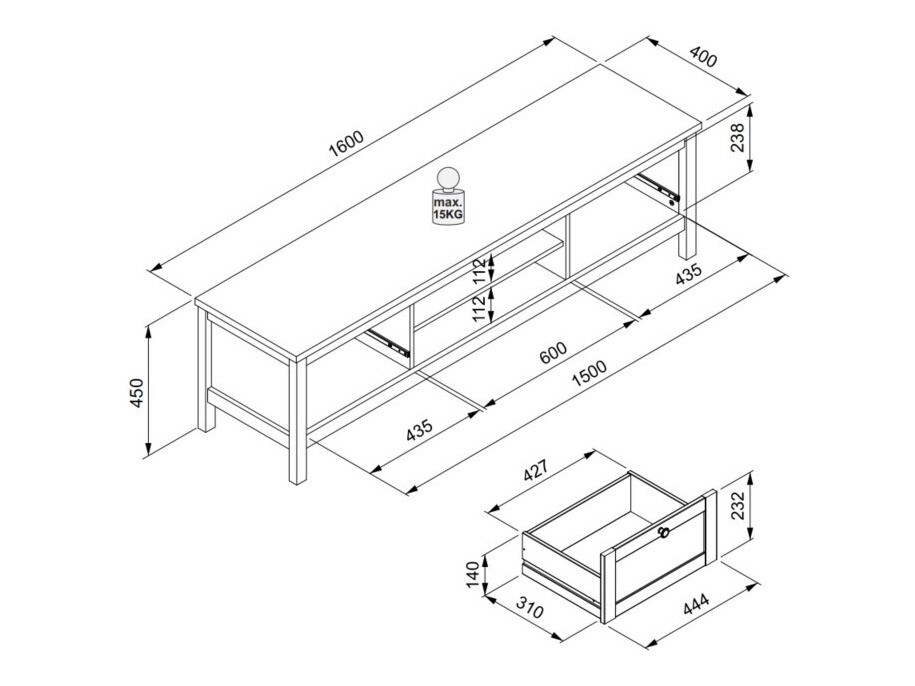 Mueble TV Findlay B102