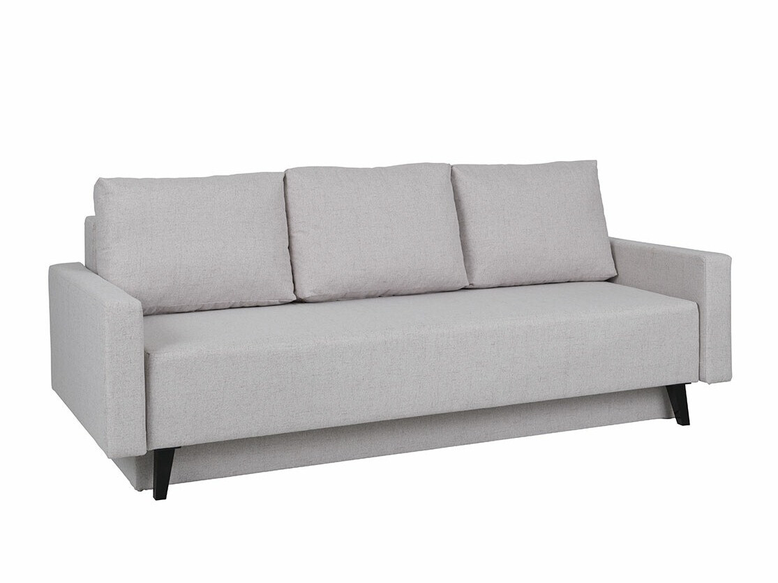 Sofá cama Delbene 129 (Aura 23 + Negro brillante)