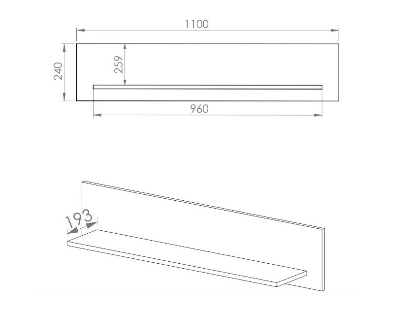 Estantería de pared Larnolo 119