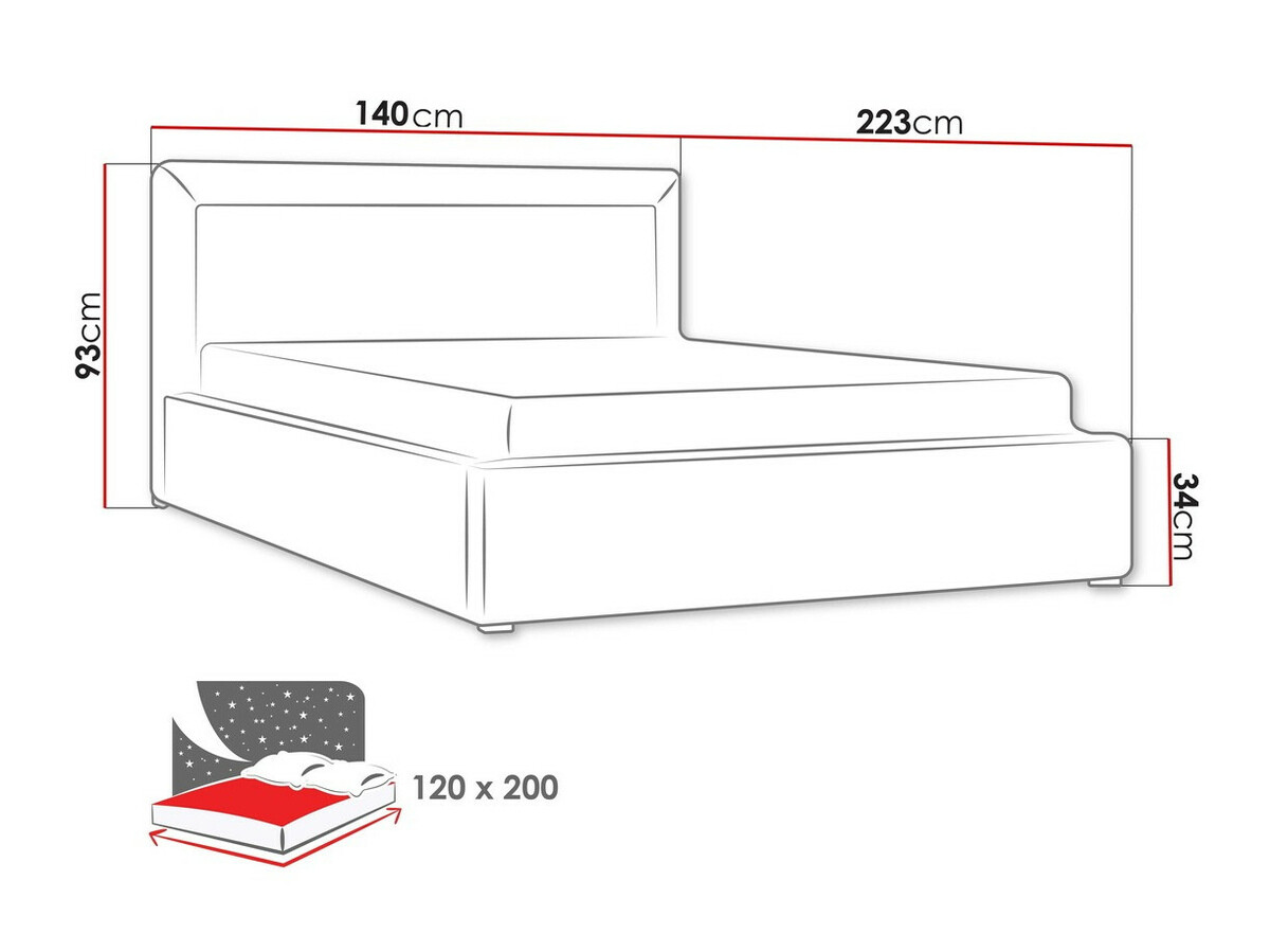 Cama Pomona 100 (Malmo 13 376)