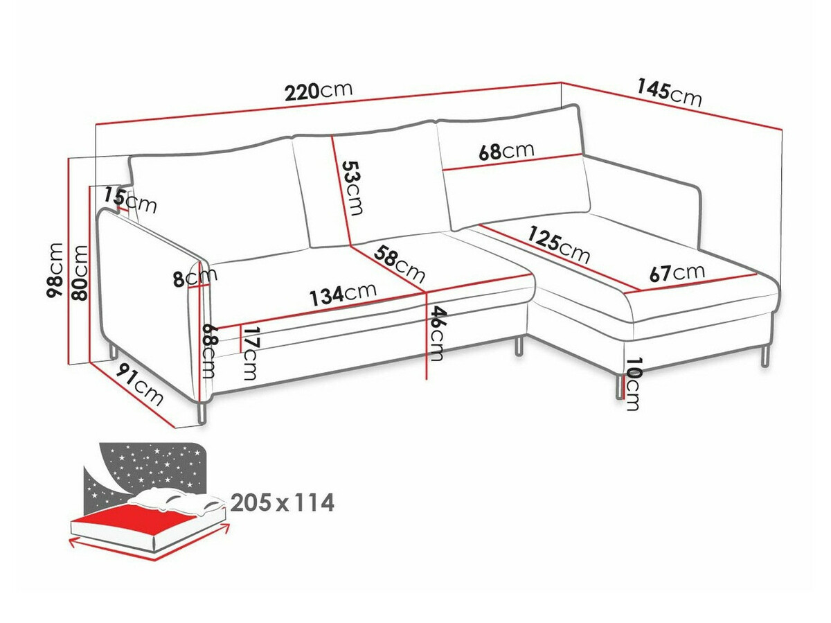 Sofá rinconero Arvada 101 (Manila 35)