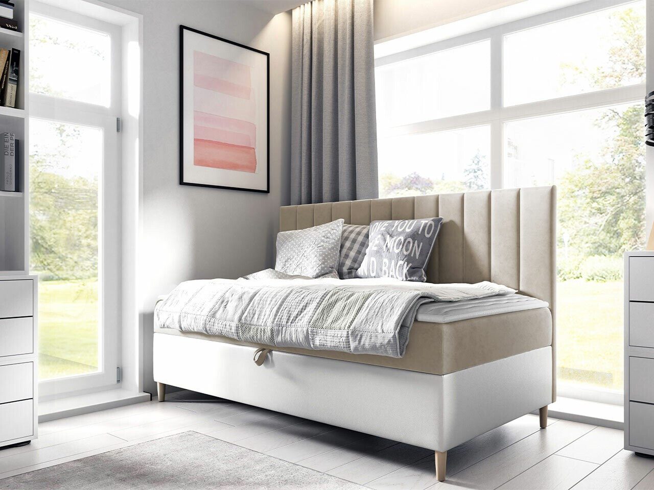 Cama continental Baltimore 165 (Soft 017 + Fresh 1)