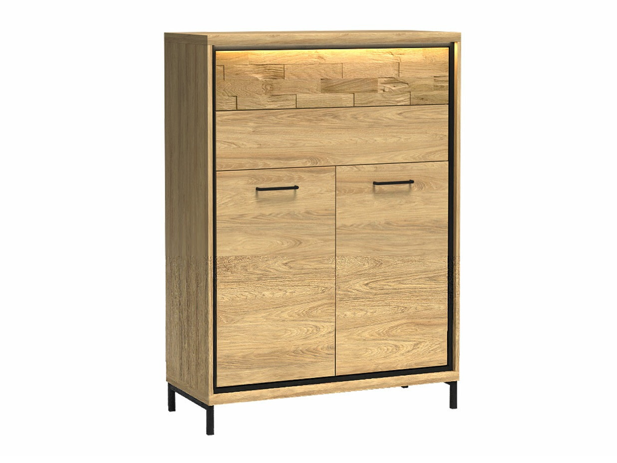 Cómoda Etrmoni 103 (Luminoso madera + Roble)