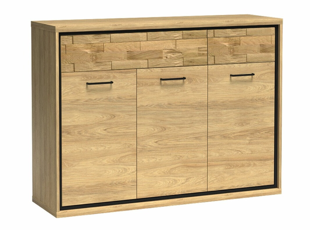 Cómoda Etrmoni 104 (Luminoso madera + Roble)