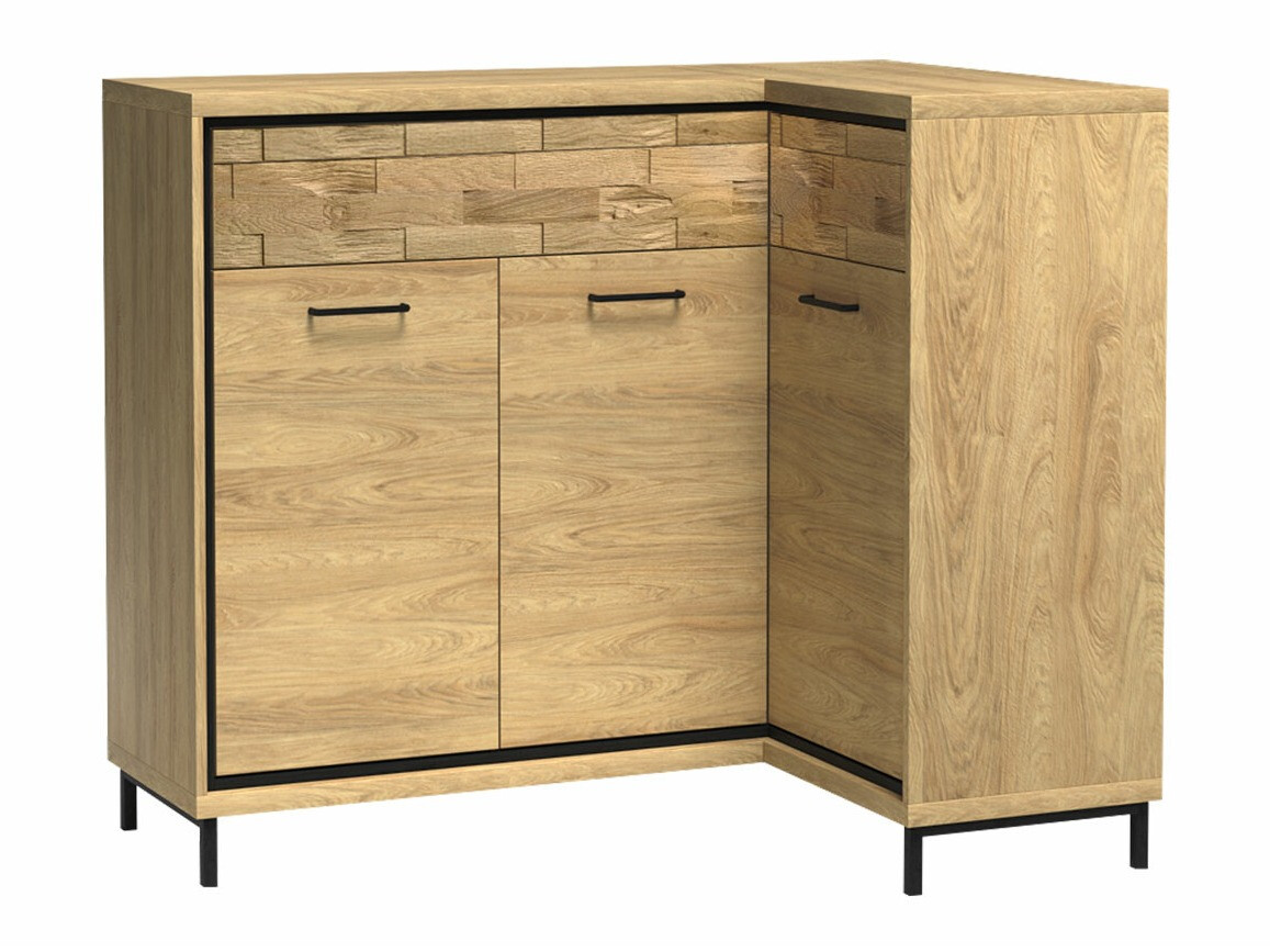 Cajonera de rincón Etrmoni 106 (Luminoso madera + Roble)