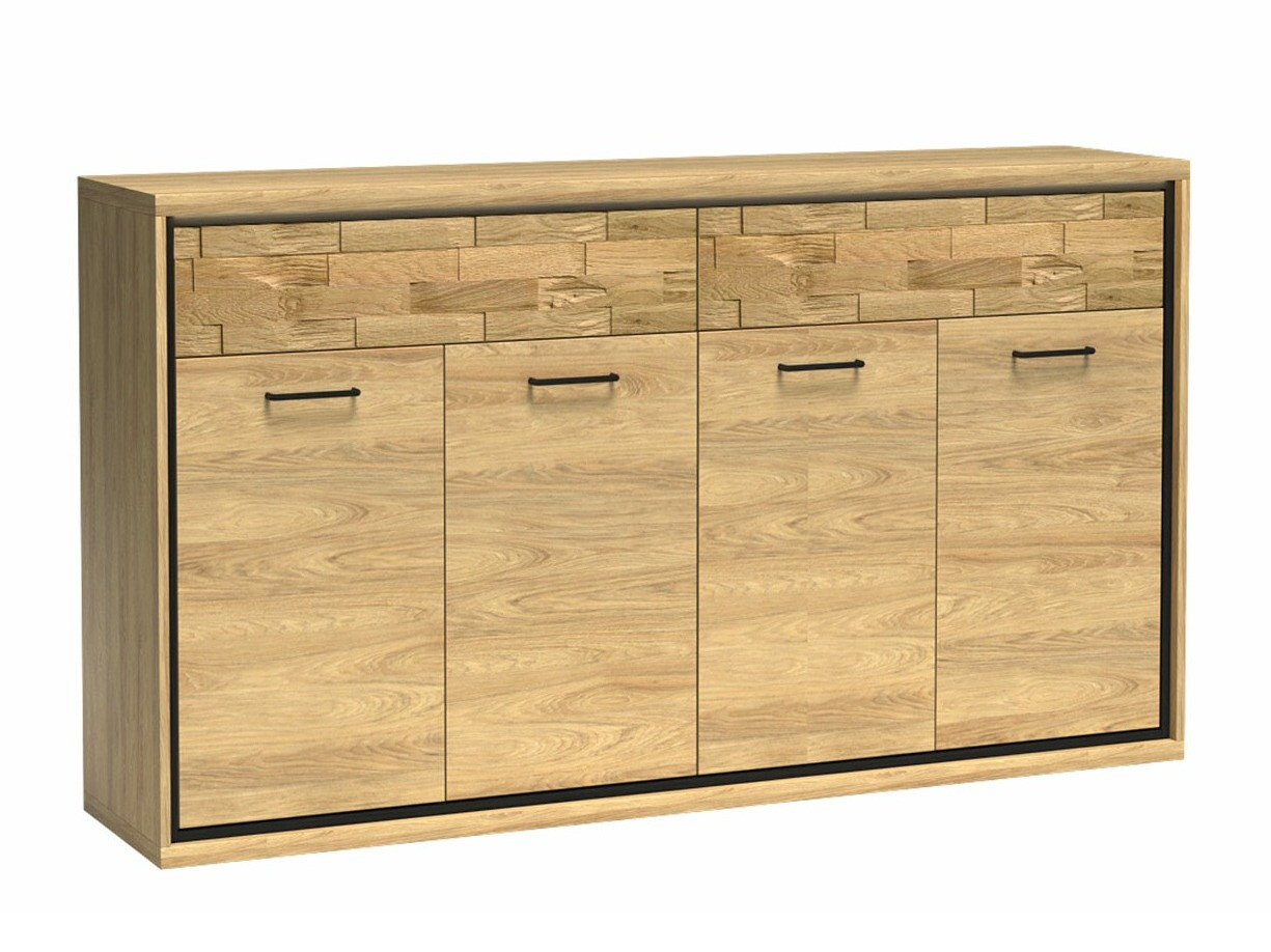 Cómoda Etrmoni 105 (Luminoso madera + Roble)