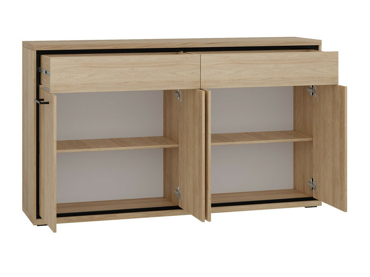 Cómoda Etrmoni 105 (Luminoso madera + Roble)