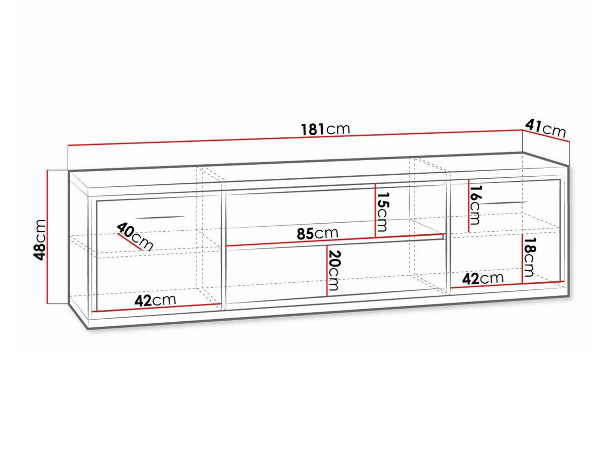 Mueble TV Etrmoni 111 (Luminoso madera)