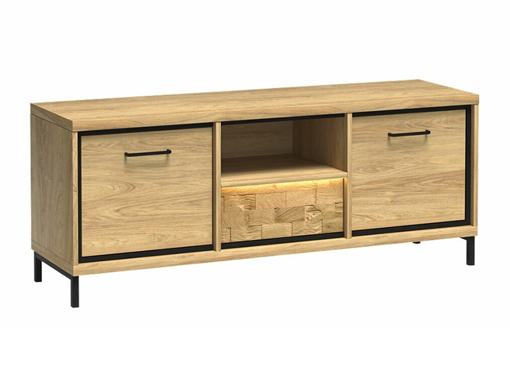 Mueble TV Etrmoni 112 (Luminoso madera + Roble)
