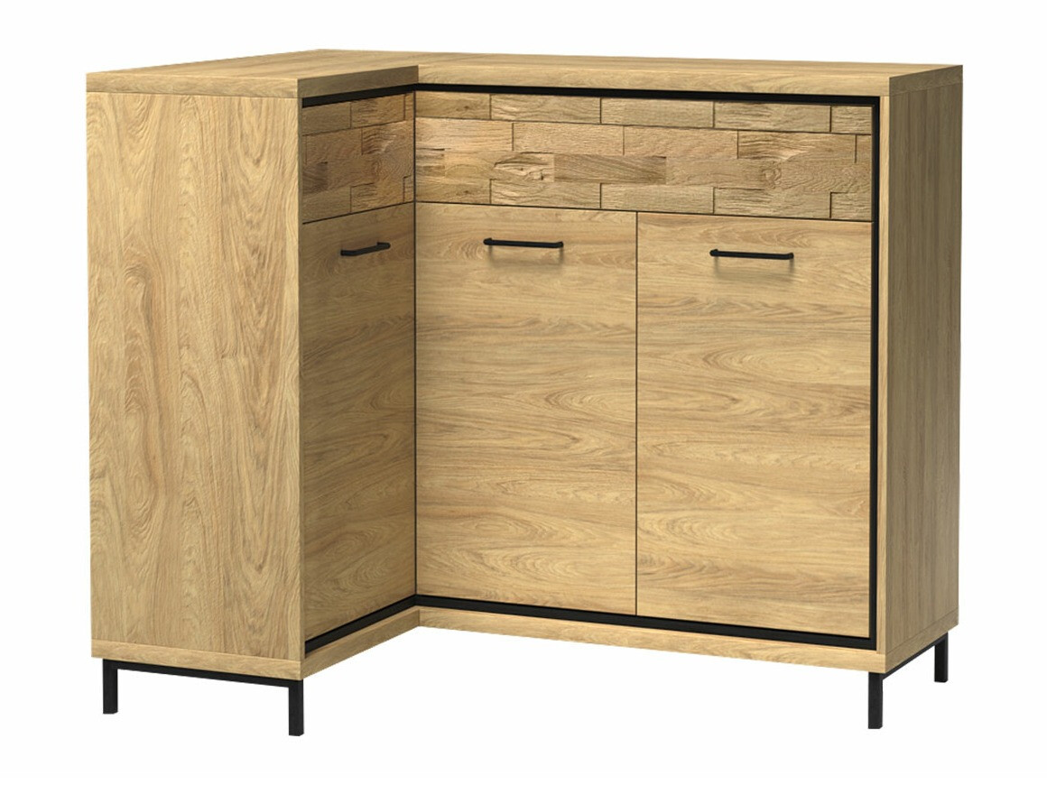 Cajonera de rincón Etrmoni 121 (Luminoso madera + Roble)