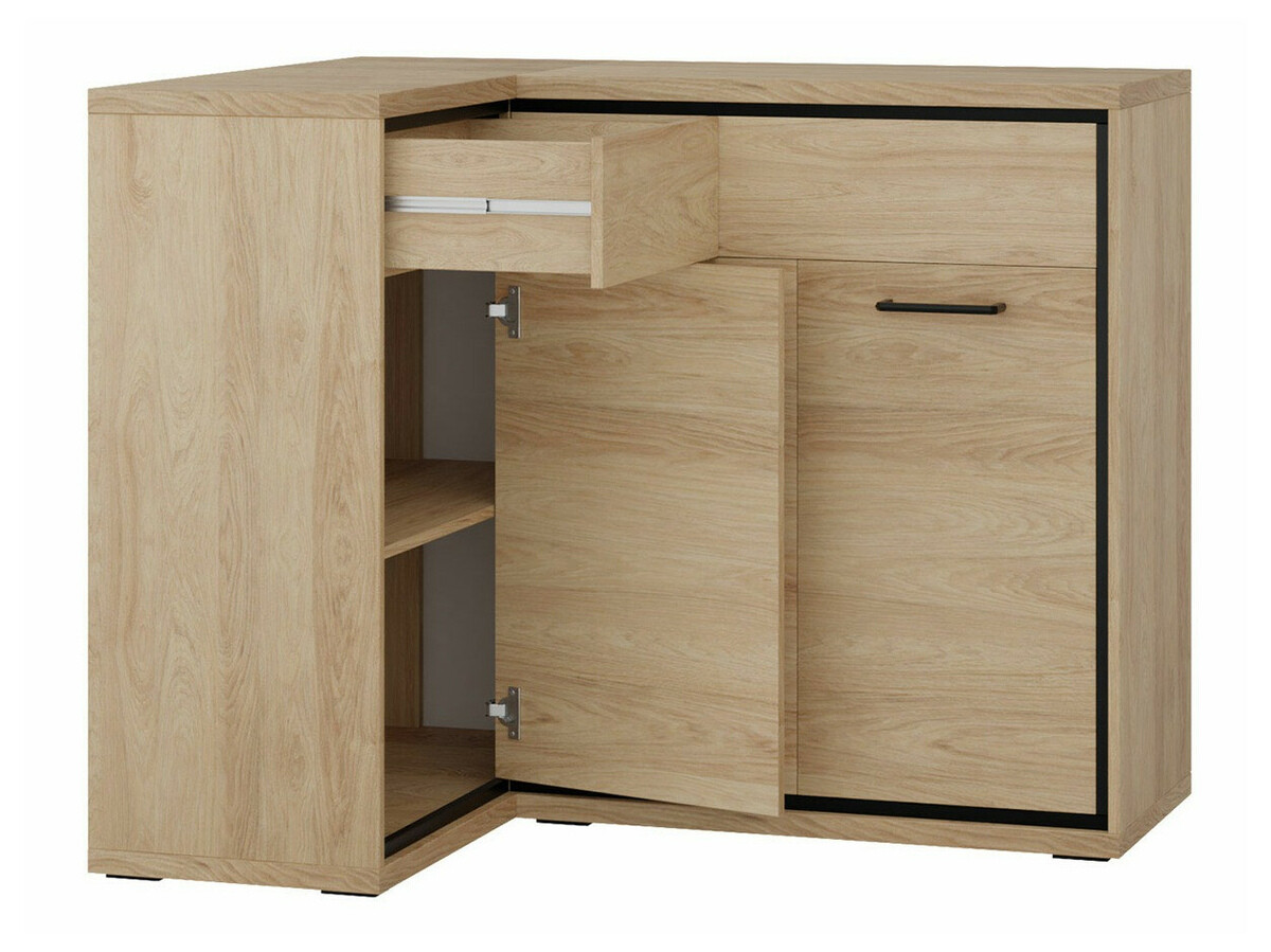 Cajonera de rincón Etrmoni 121 (Luminoso madera)