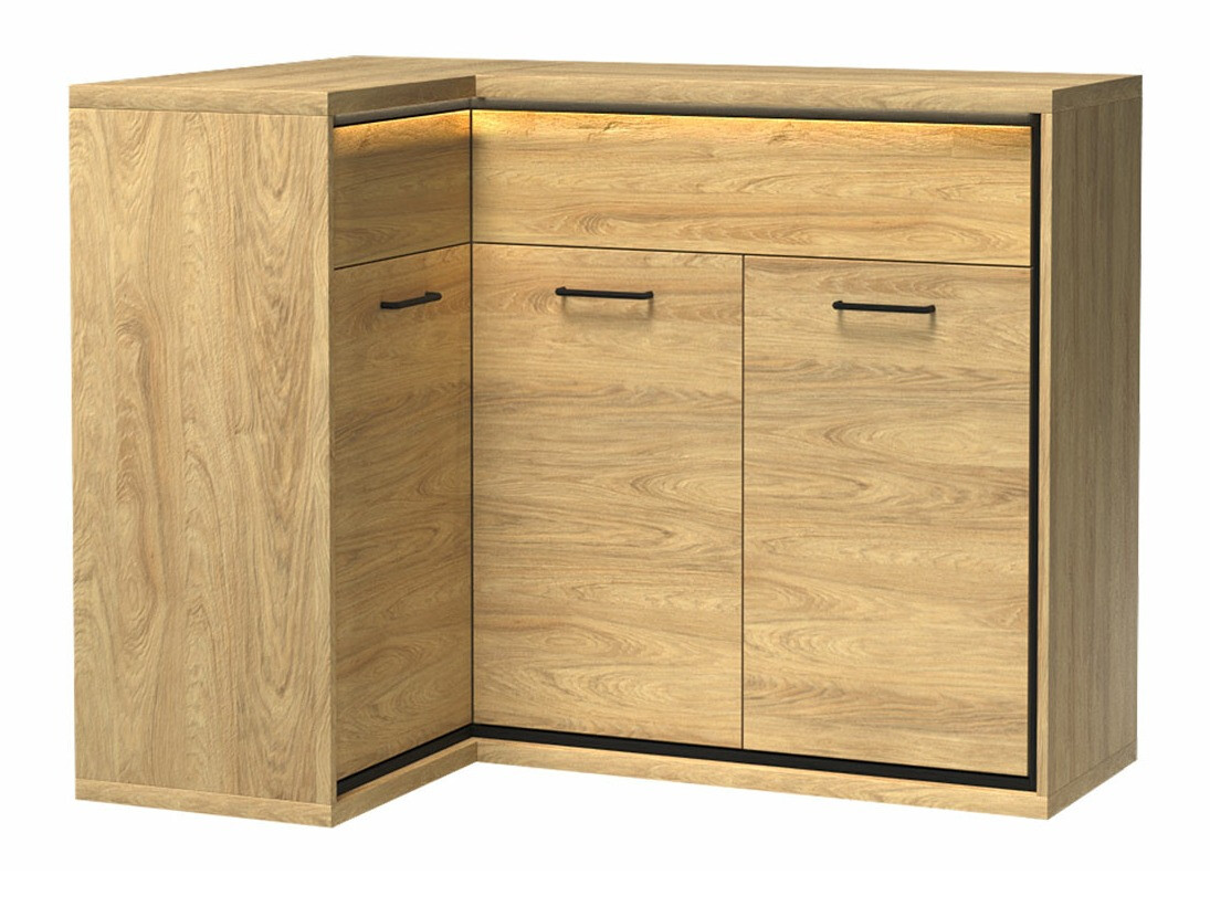 Cajonera de rincón Etrmoni 121 (Luminoso madera)