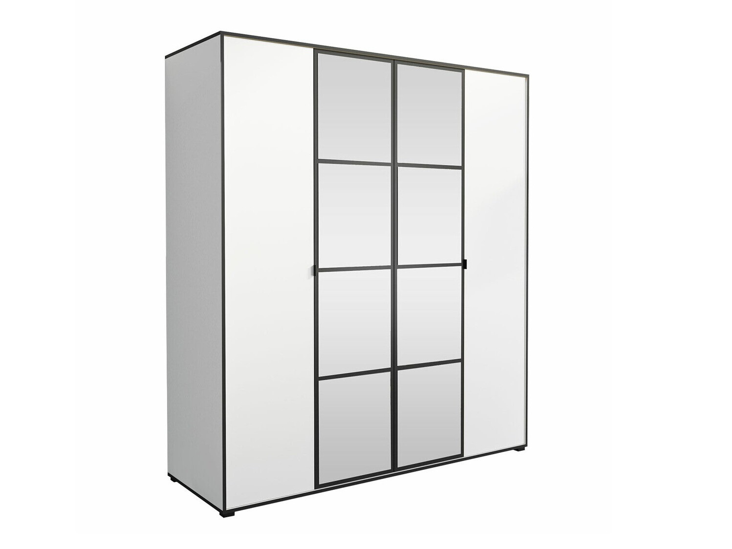 Armario Toledo 117 (Blanco + Negro)