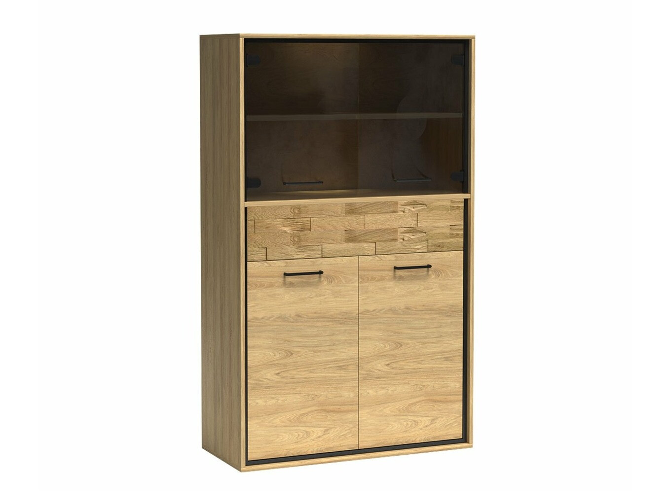 Estantería Etrmoni 107 (Luminoso madera + Roble)