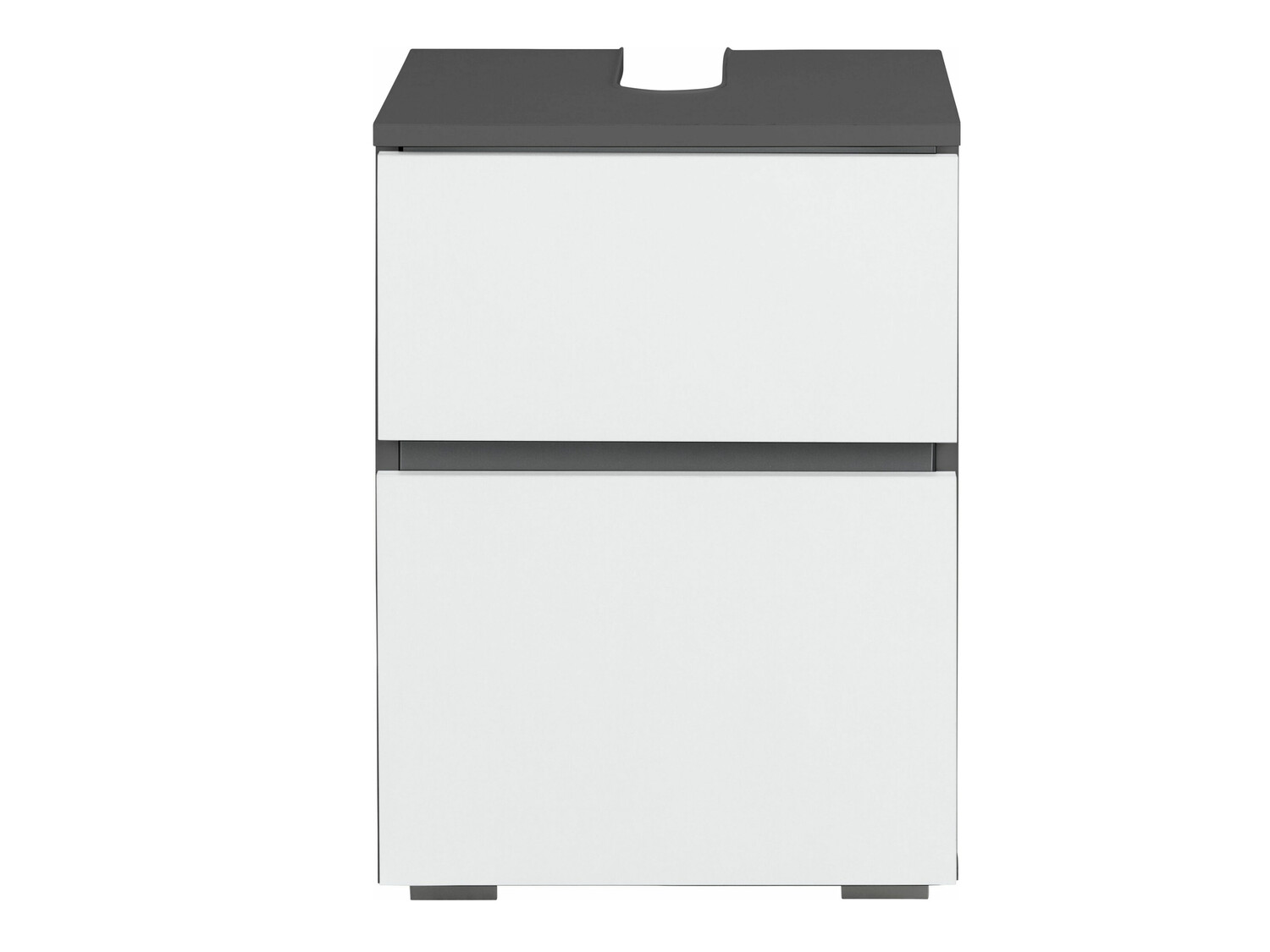 Armario de baño de pie para lavabo Soncamu 103 (Blanco + Antracita)