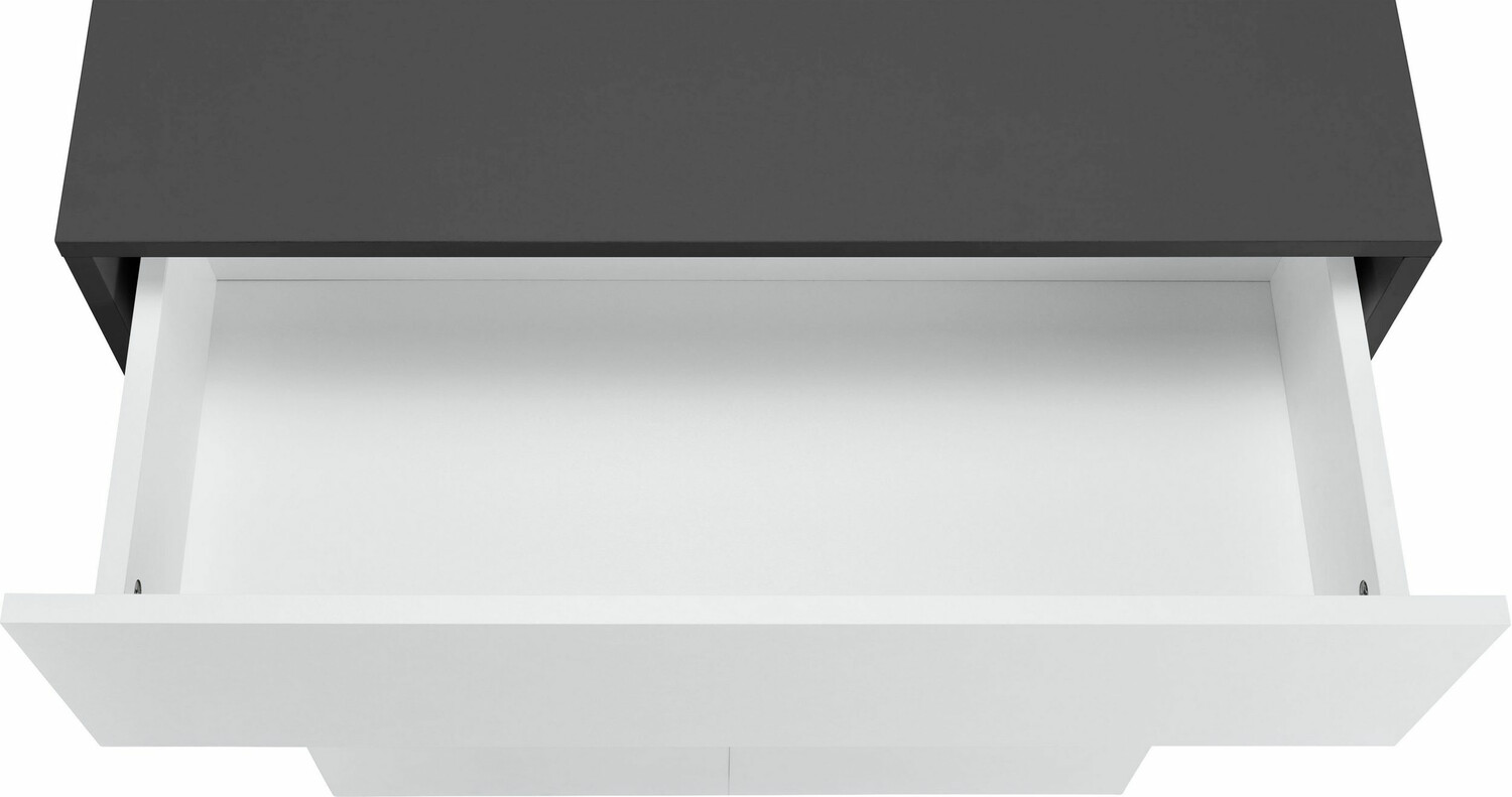 Armario de pie para baño Soncamu 101 (Blanco + Antracita)