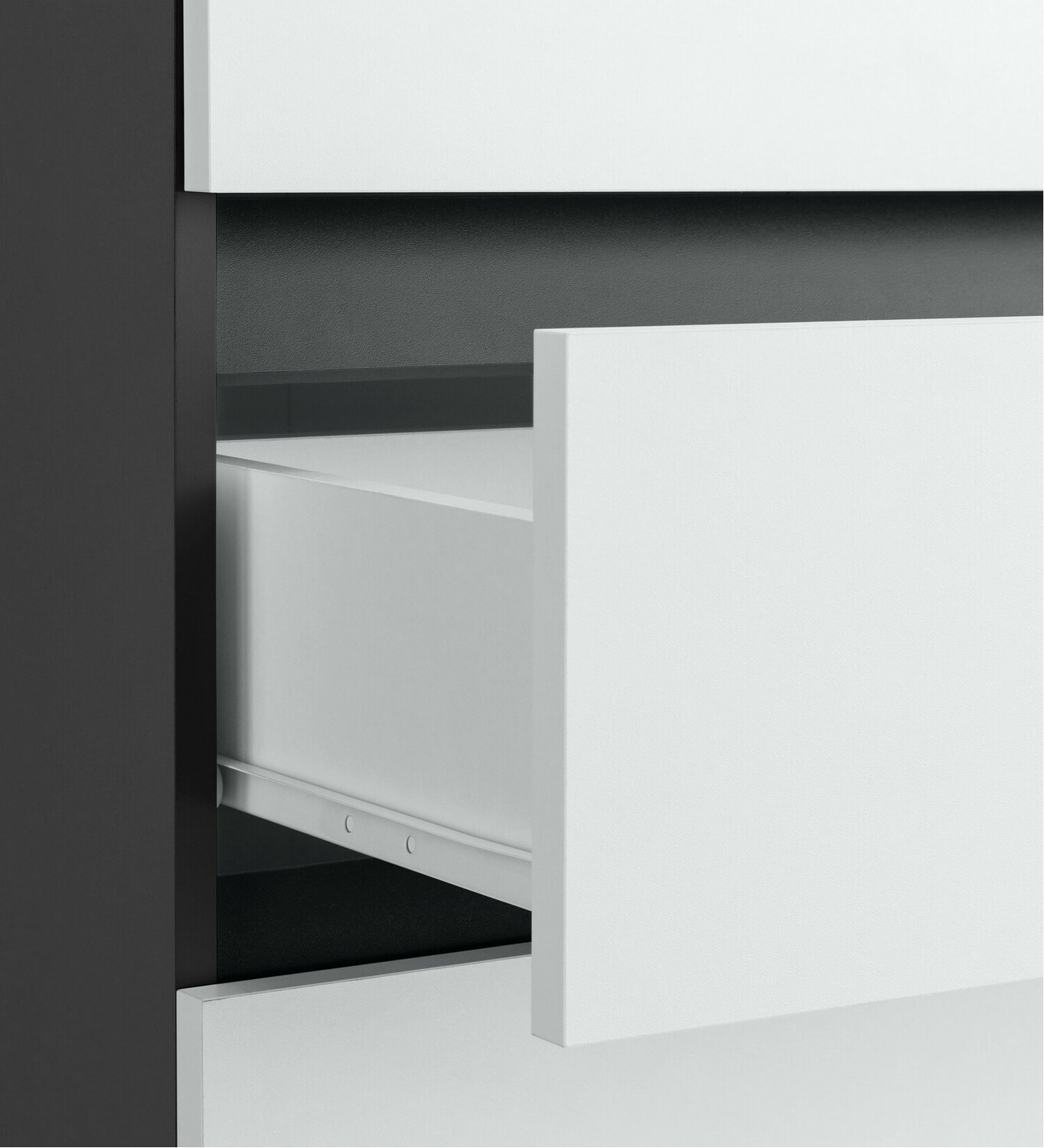 Armario de pie para baño Soncamu 101 (Blanco + Antracita)