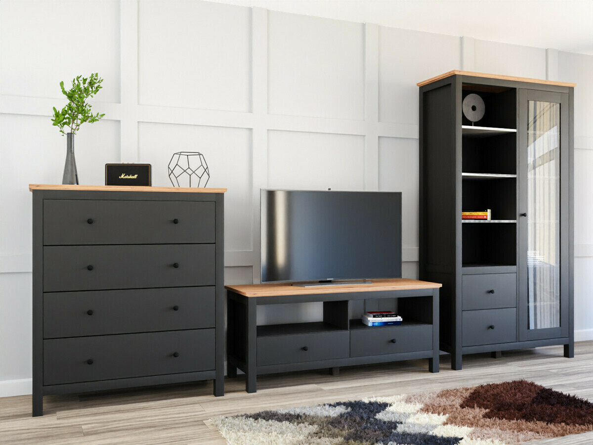 Mueble TV Sordoro 117 (Grafito + Roble Artisan)
