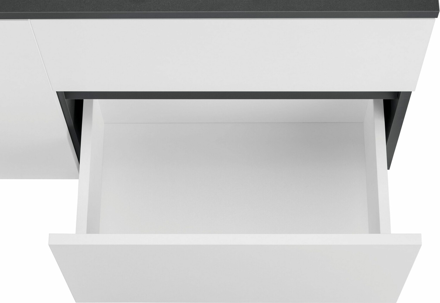 Armario de baño colgante para lavabo Soncamu 107 (Blanco + Antracita)