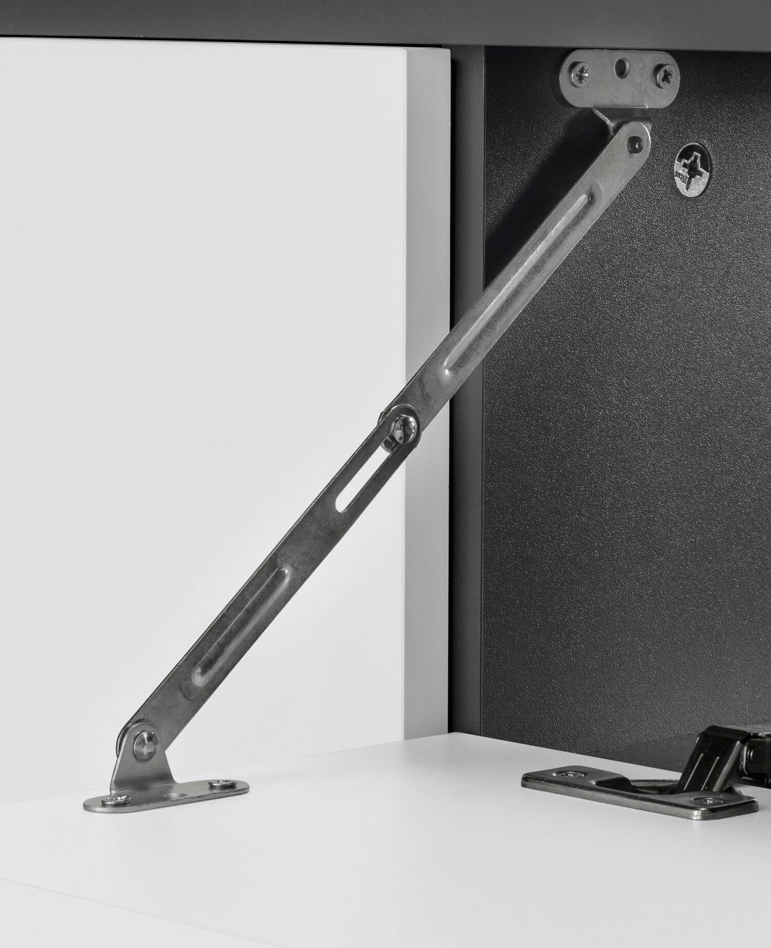 Armario de baño colgante para lavabo Soncamu 107 (Blanco + Antracita)