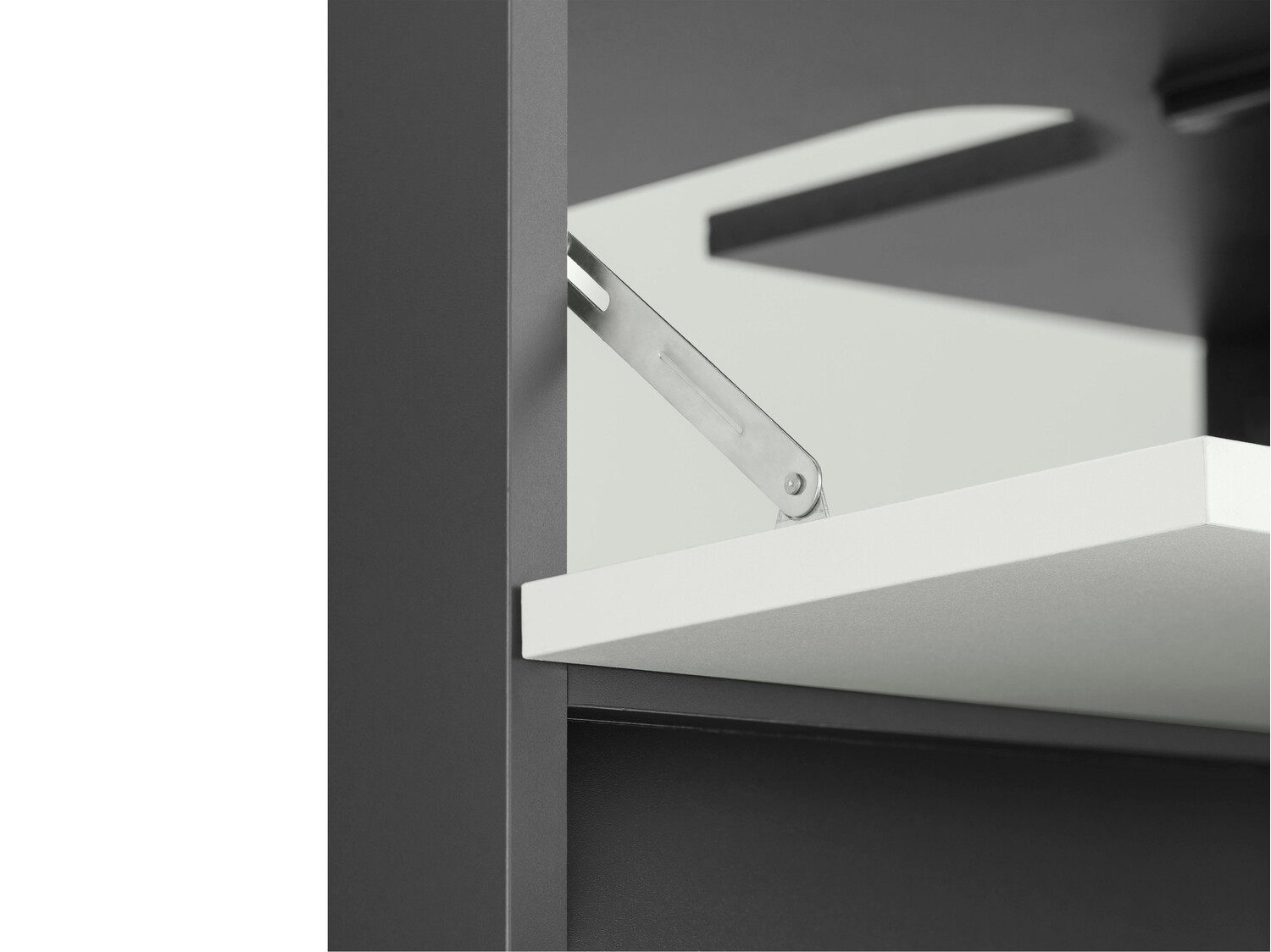 Armario de baño de pie para lavabo Soncamu 110 (Blanco + Antracita)