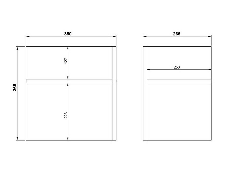 Conjunto de estantería Fivcalu 104 (Blanco + Grafito)
