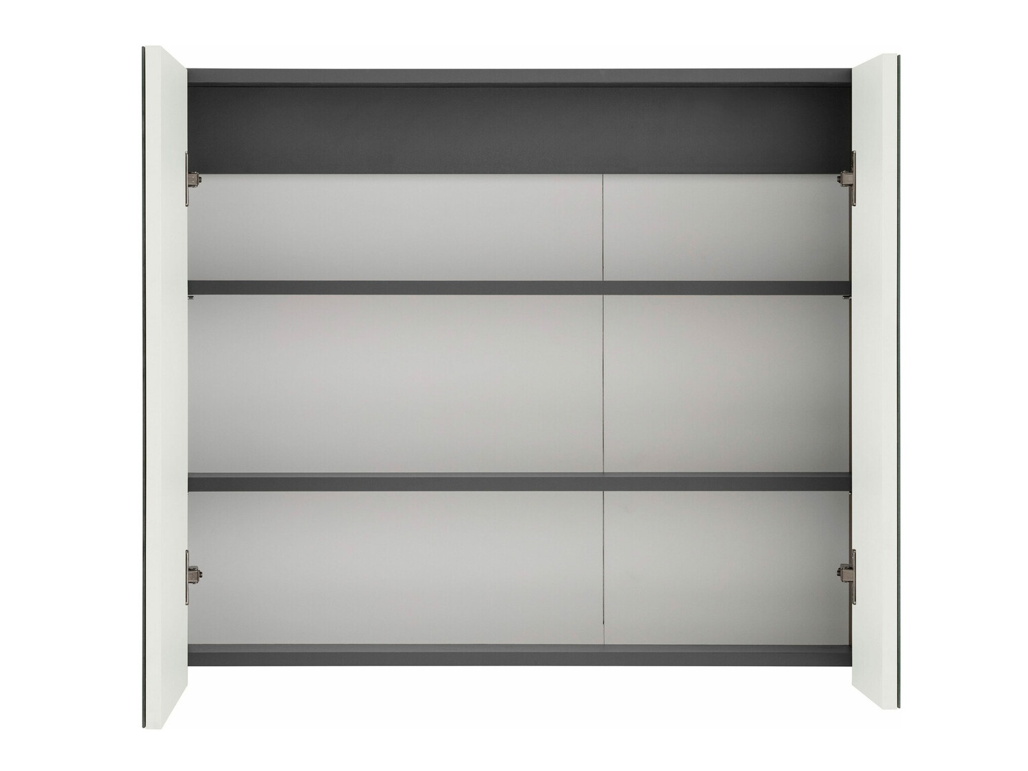 Mueble para baño con espejo Soncamu 104 (Blanco + Antracita)