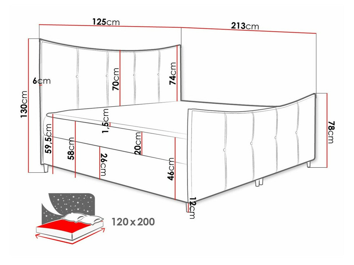 Cama continental Baltimore 177 (Fresh 14)