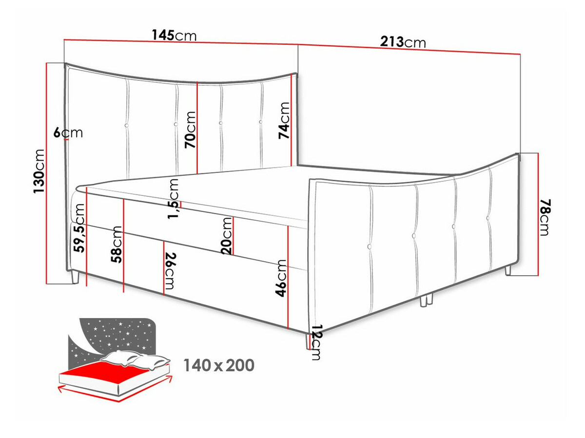 Cama continental Baltimore 177 (Fresh 37)
